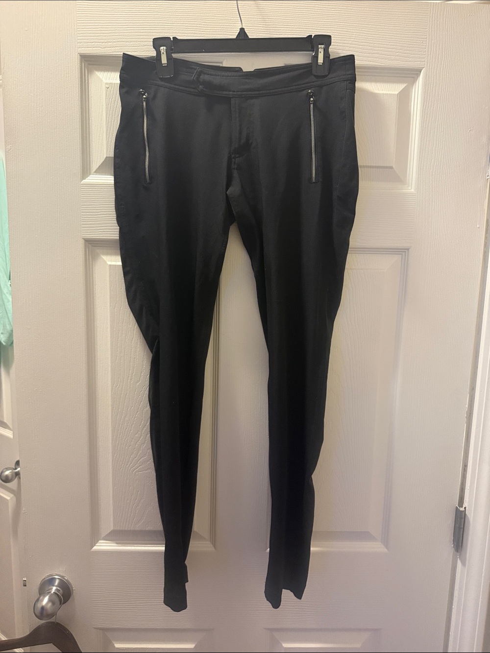 lululemon athletica Women's Better Togeth Black Skinny Pants with Zipper Pockets